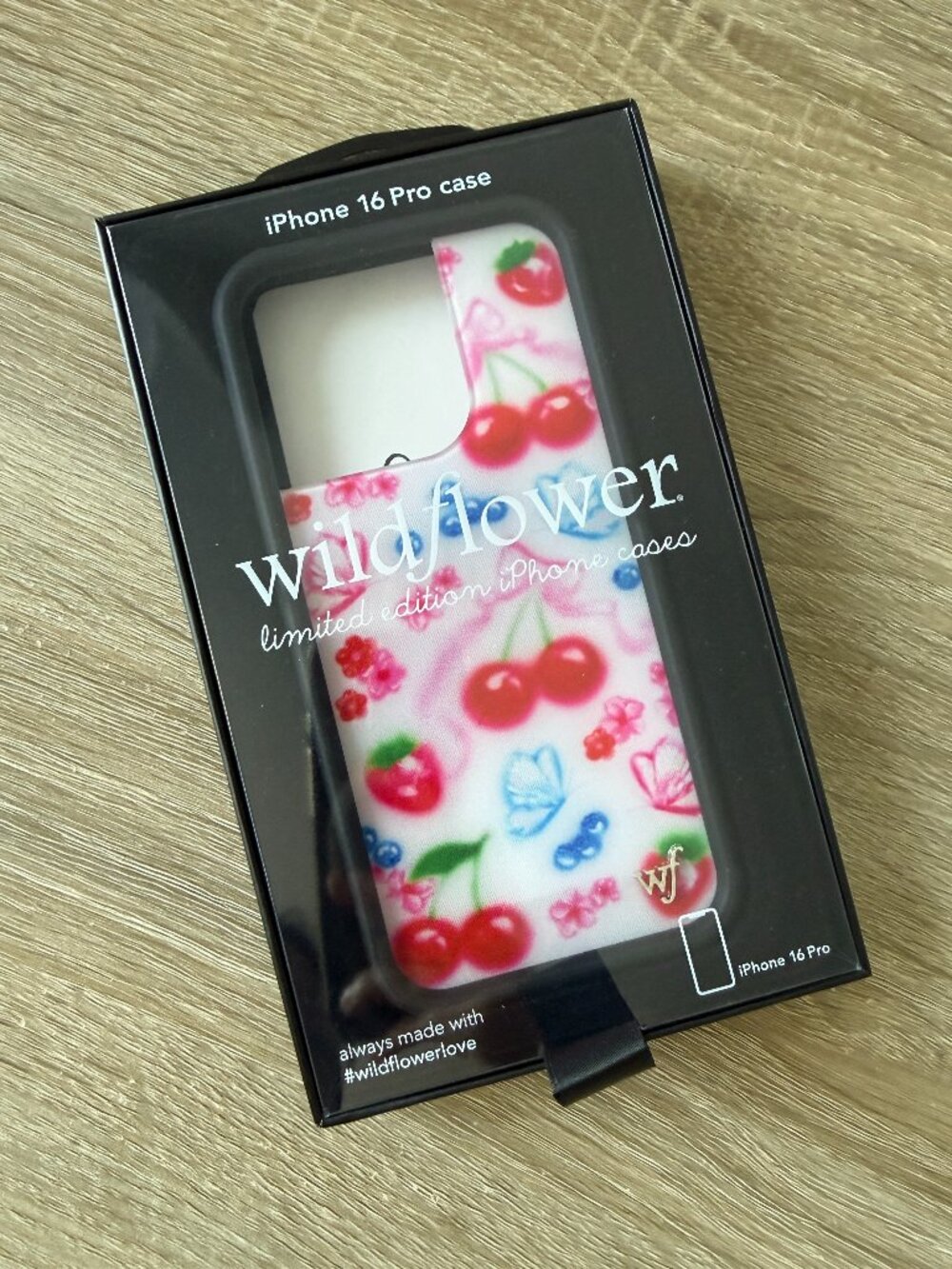 Wildflower Sweet Cherries Phone Case for iPhone 16 Pro